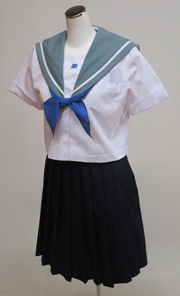夏セーラー（半）＋スカート（スカーフリボン付）